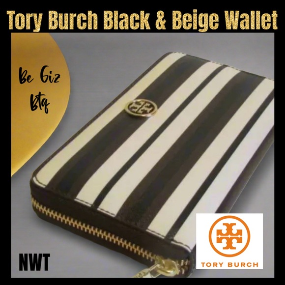 Authentic Tory Burch Robinson Printed zip continental...